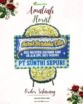 Papan Bunga Duka di Tulang Bawang Barat