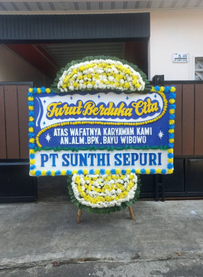 Papan Bunga Duka di Tulang Bawang Barat