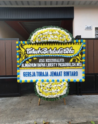 Papan Bunga Duka di Tulang Bawang Barat